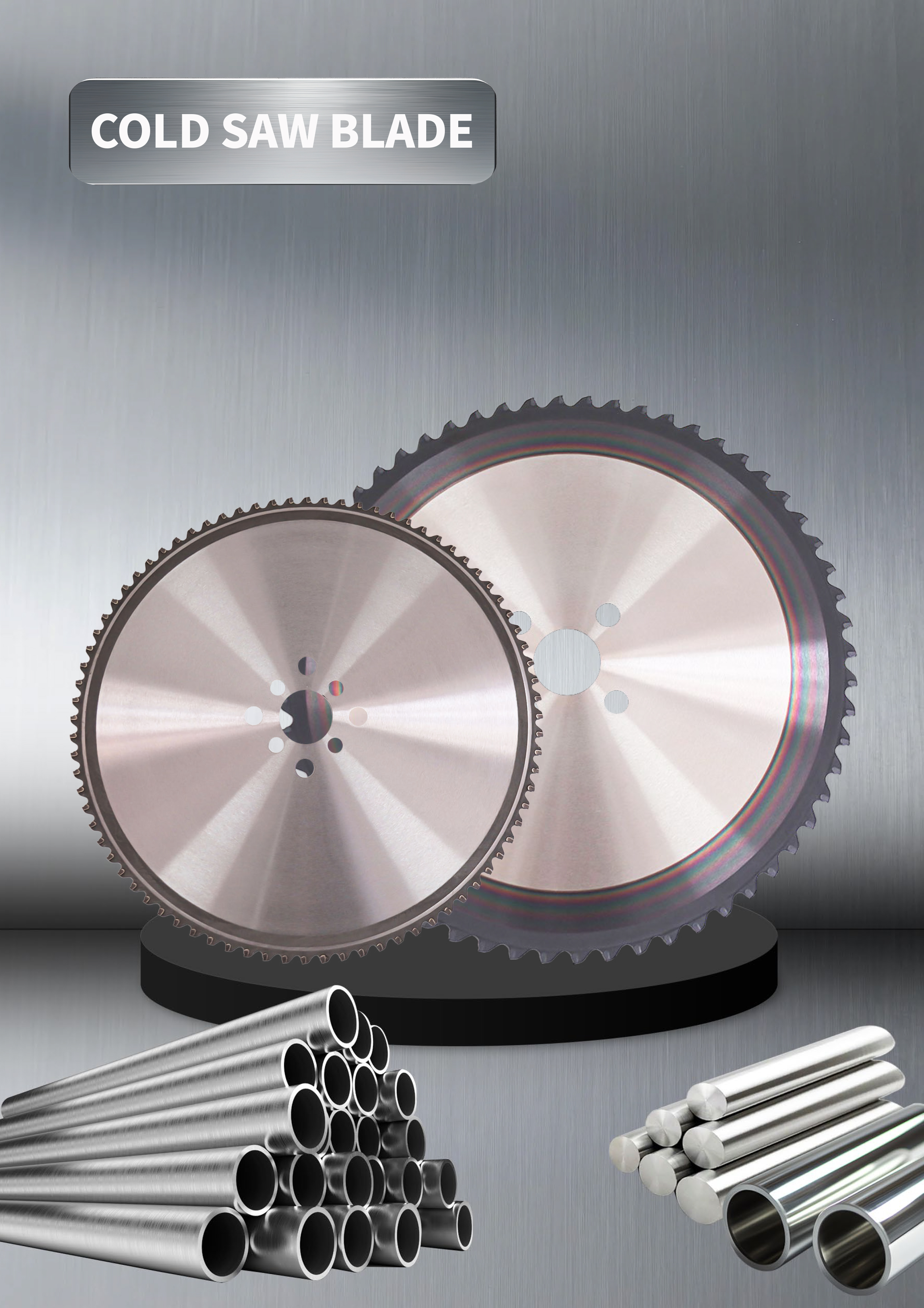 Customized Manufacturer Ceramic Alloy Tipped Cold Cut Circular Saw Blade for Iron Cutting